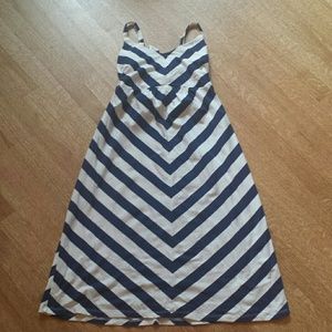 Navy Stripe Maternity Sundress